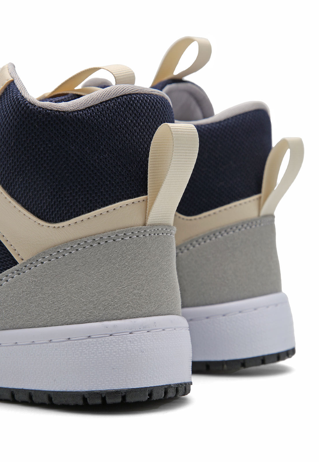 Tenis Tipo Botín Dama Azul-Beige Tellenzi DP2030