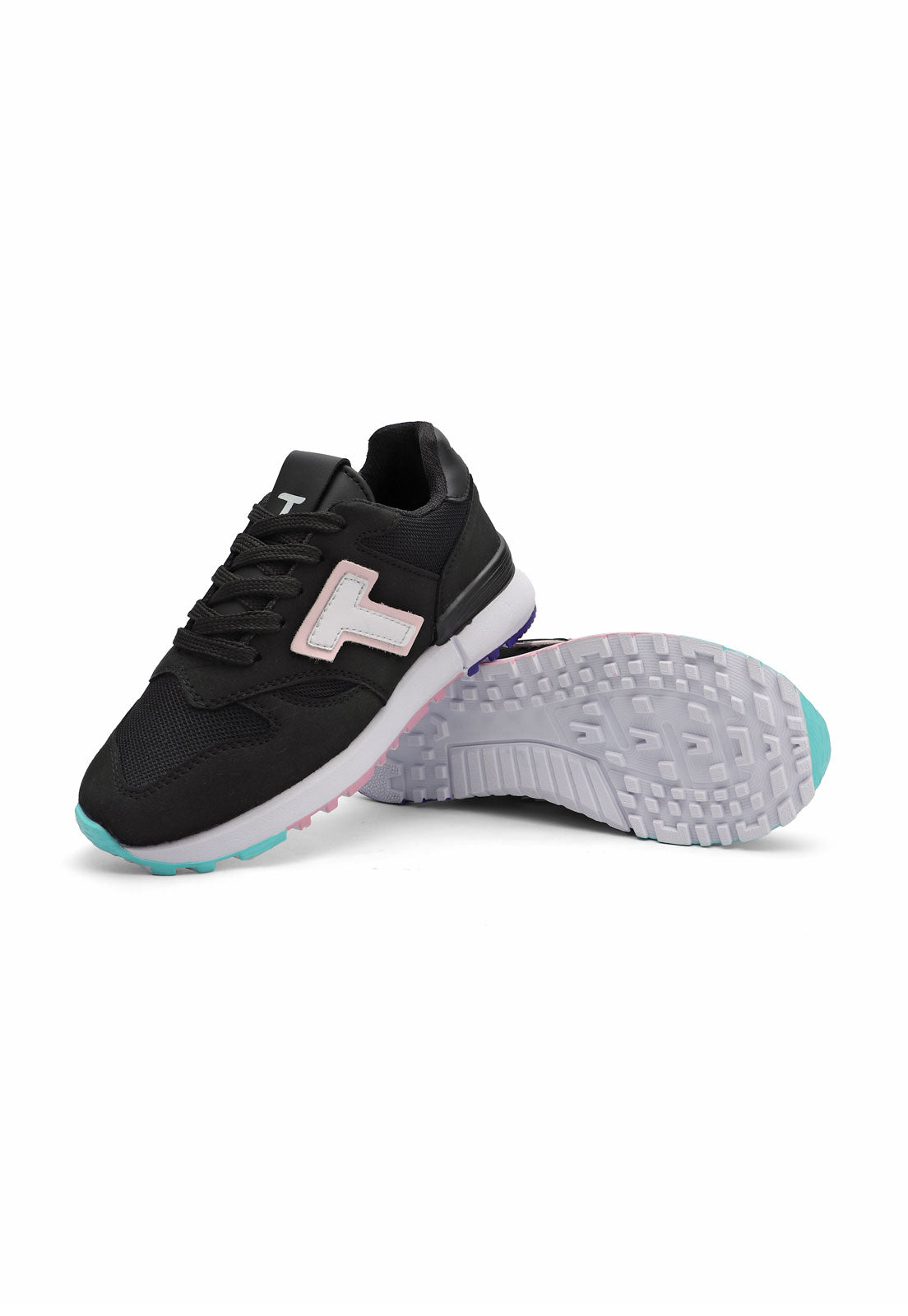 Tenis Dama Negro Gamuzado Tellenzi 4844