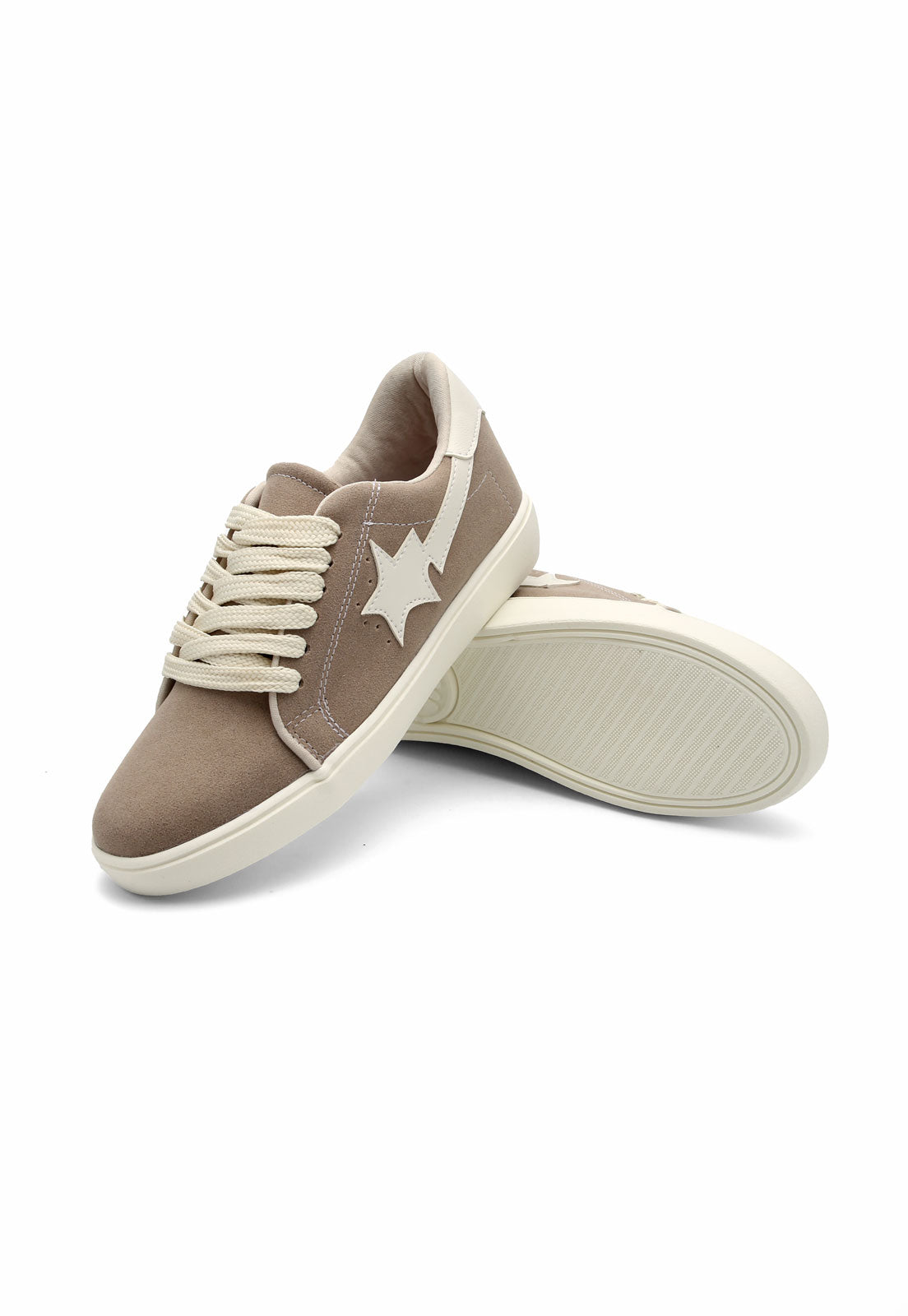 Tenis Dama Beige-Marrón Tellenzi S-06