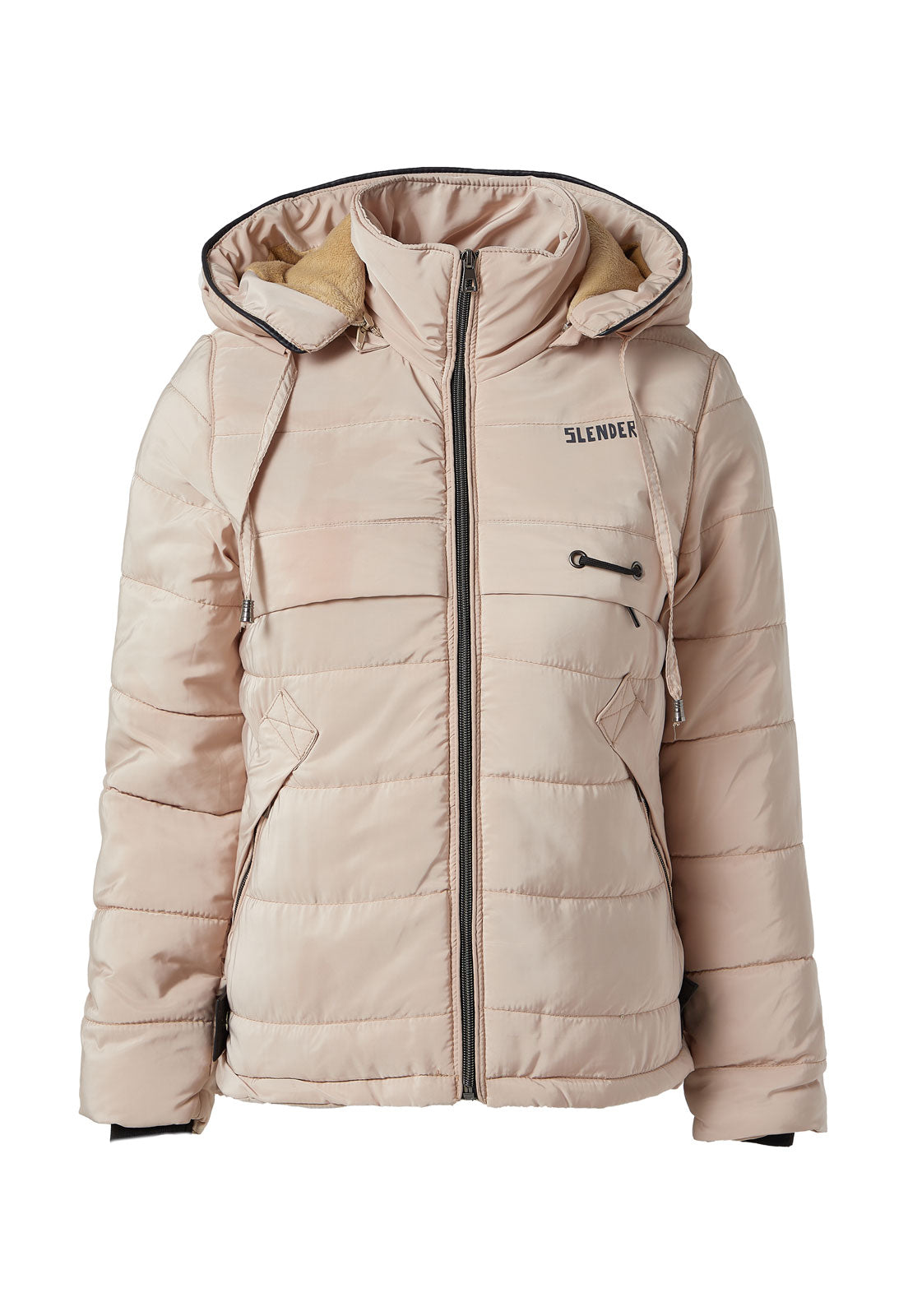 Chaqueta Mujer corta acolchada Beige Tellenzi 1097