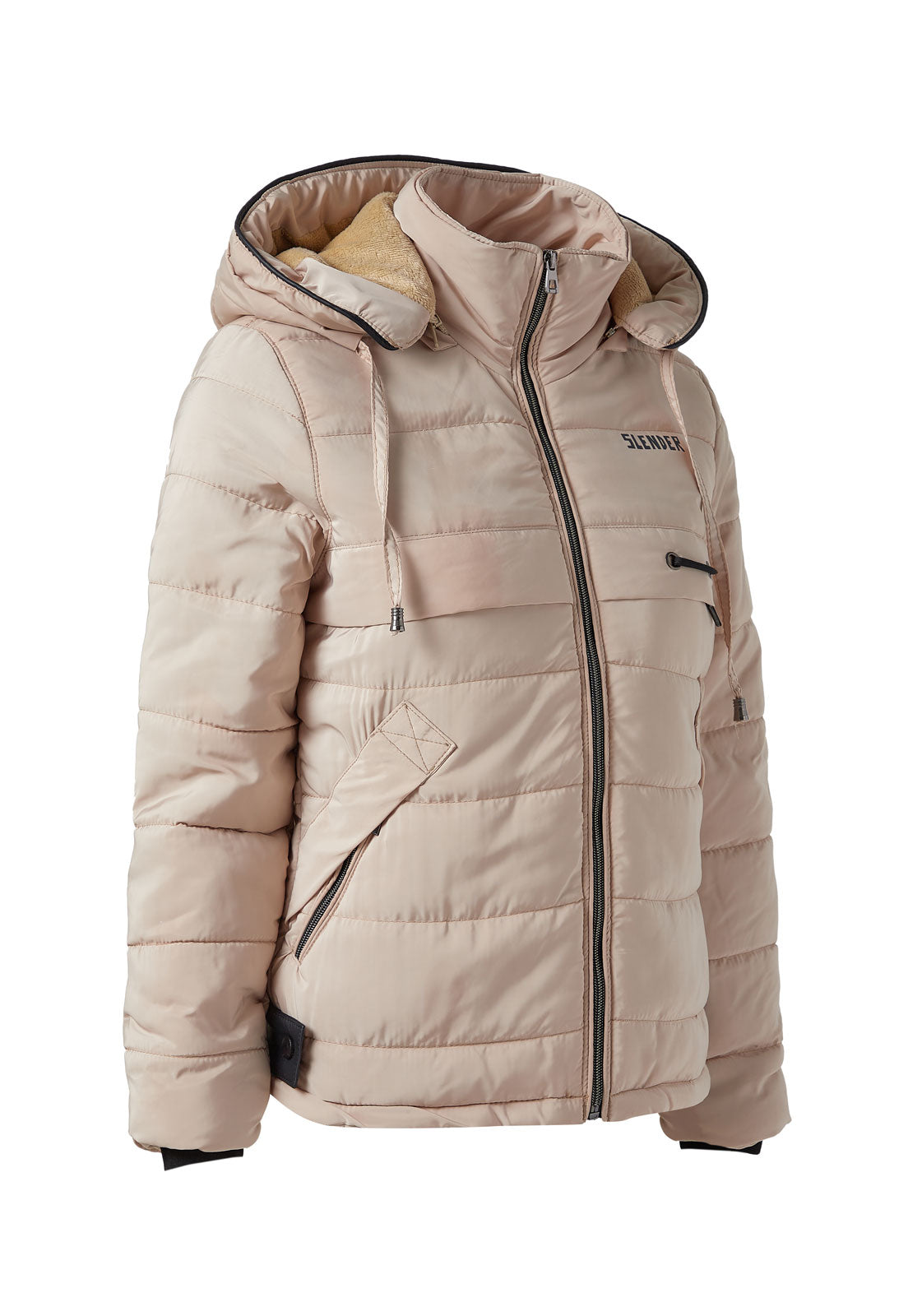 Chaqueta Mujer corta acolchada Beige Tellenzi 1097