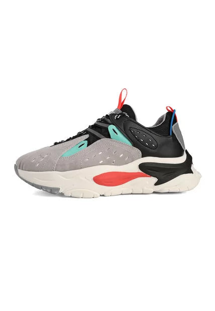 Tenis Sneakers Hombre Gris-Negro Tellenzi Tokio
