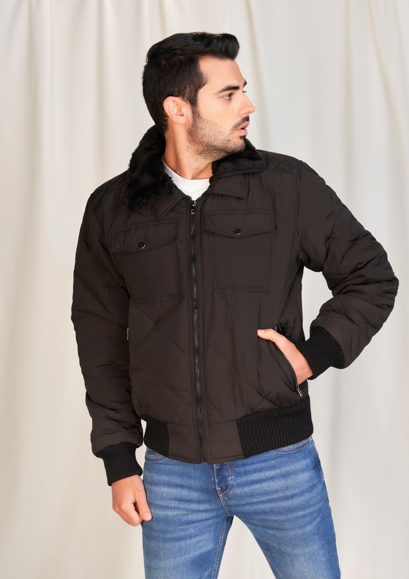 Chaqueta Hombre Acolchada impermeable Tellenzi Aros Neg