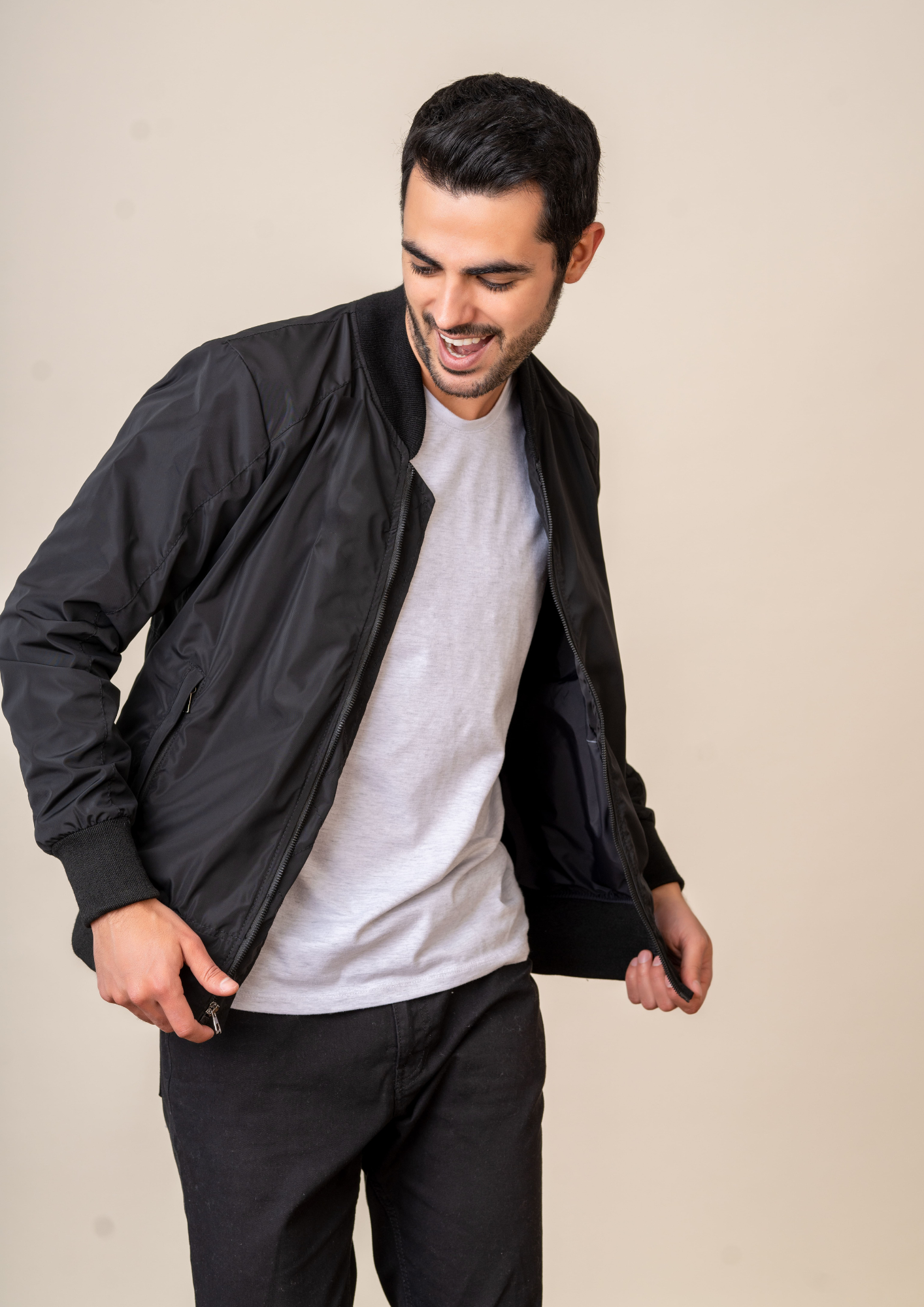 Chaqueta Hombre bomber Tellenzi Jeison Negro