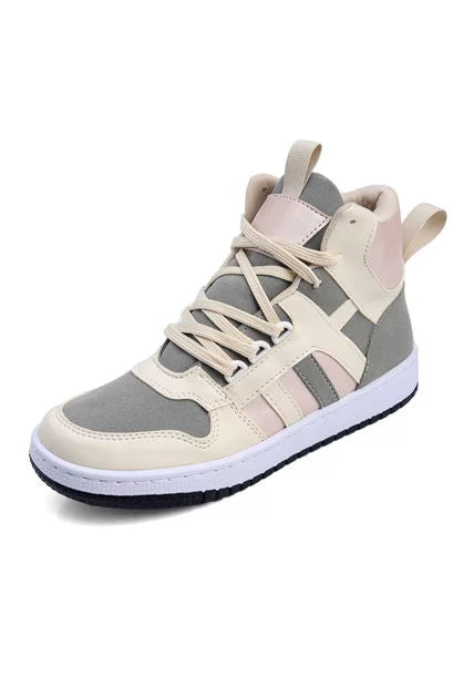 Tenis Tipo Botín Dama Beige-Nude Tellenzi DP2030