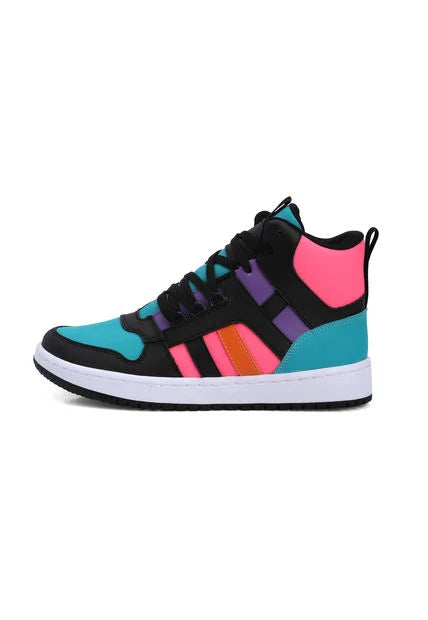 Tenis Tipo Botín Dama Multicolor Tellenzi DP2030