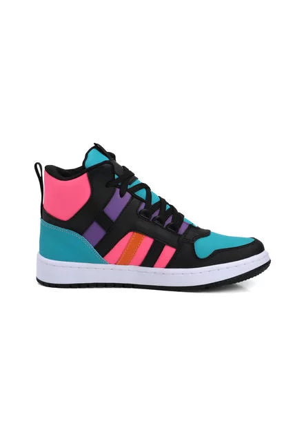 Tenis Tipo Botín Dama Multicolor Tellenzi DP2030