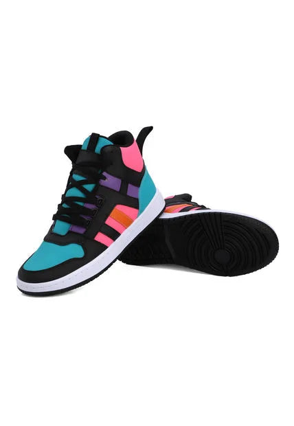 Tenis Tipo Botín Dama Multicolor Tellenzi DP2030