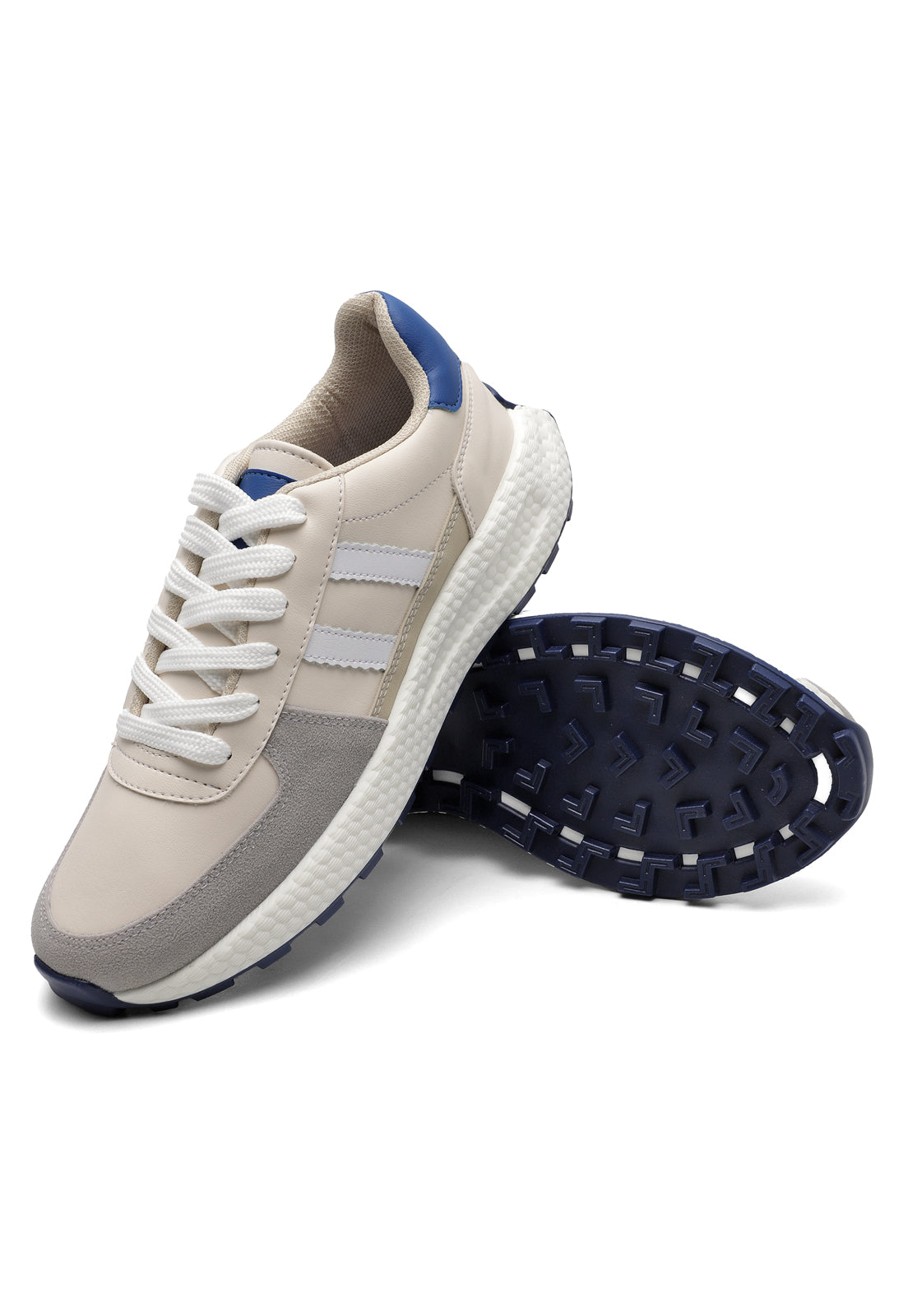 Tenis Hombre Beige-Azul Tellenzi 0050