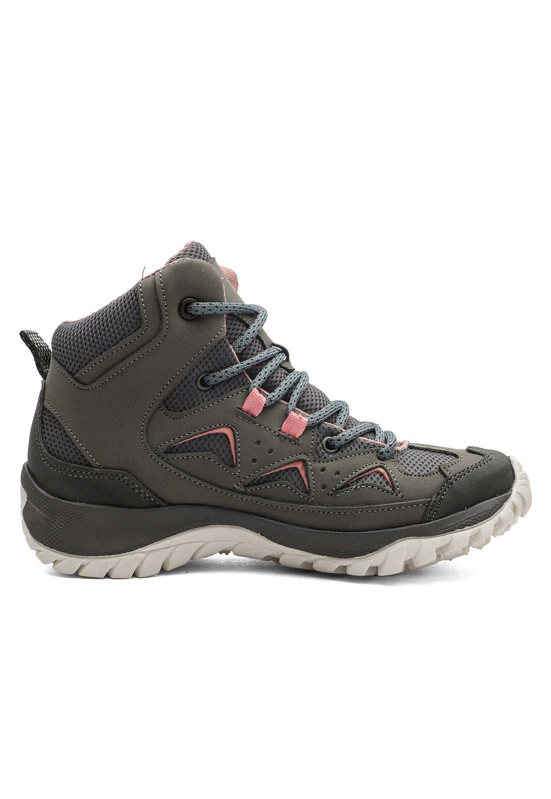 Bota Outdoor Mujer Gris-Rosa tellenzi Sahara