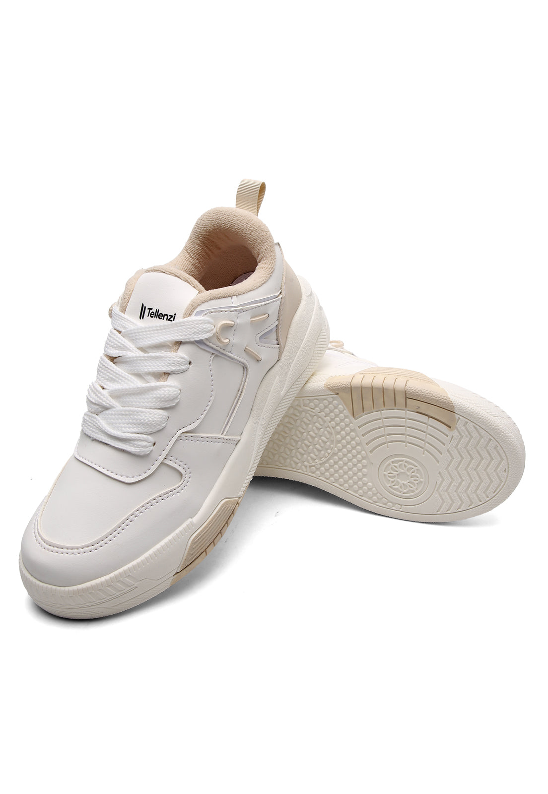 Tenis Sneakers Dama Beige-Marfil Tellenzi 102