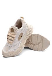 Tenis Mujer Marfil-Beige Tellenzi C2