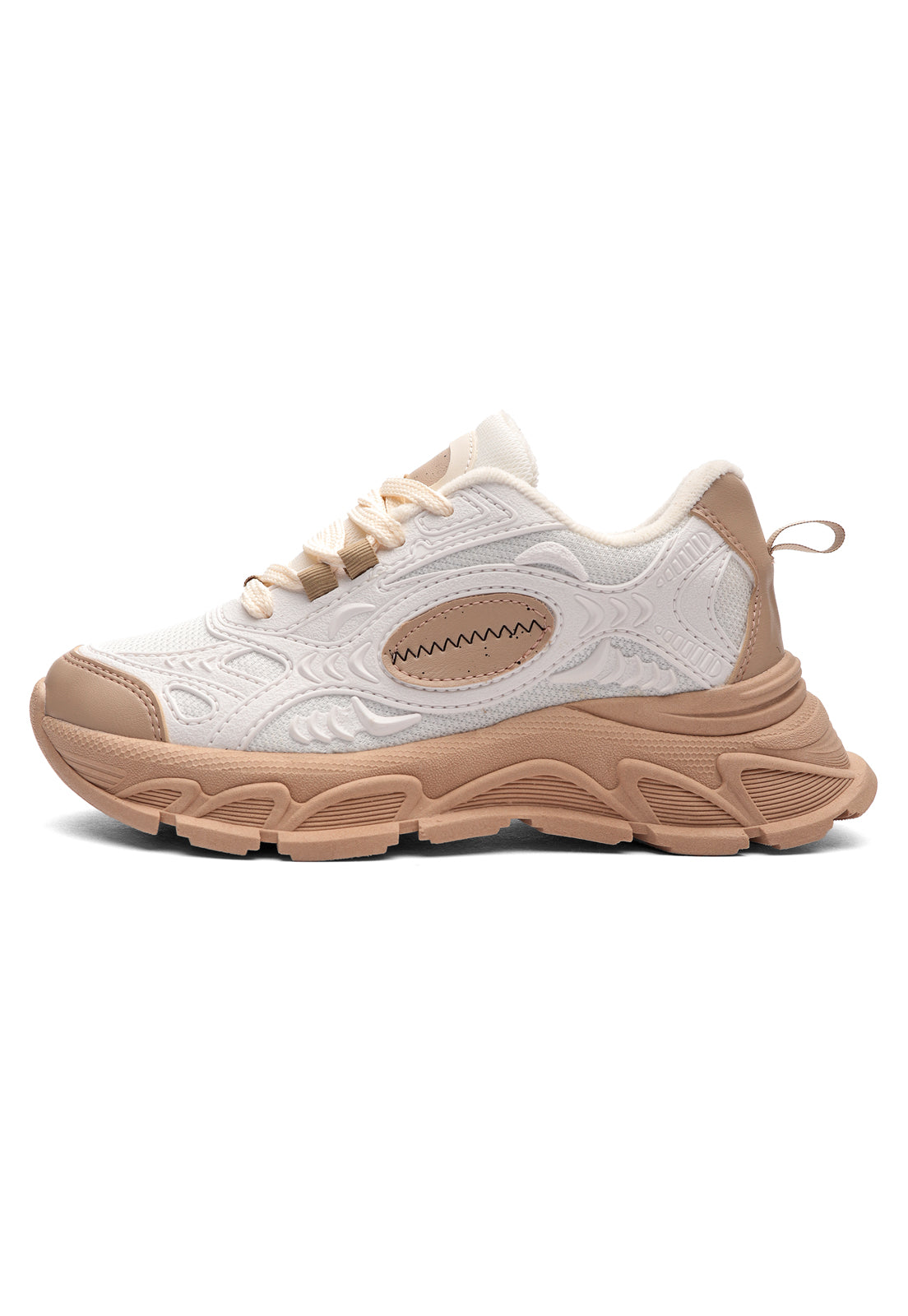 Tenis Mujer Marfil-Tabaco Tellenzi C2