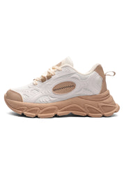 Tenis Mujer Marfil-Tabaco Tellenzi C2
