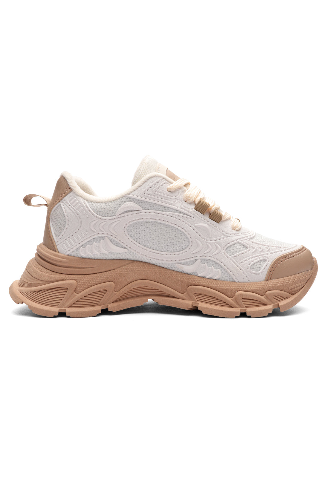 Tenis Mujer Marfil-Tabaco Tellenzi C2