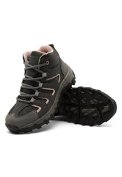 Bota Outdoor Mujer Gris-Rosa tellenzi 8-1068