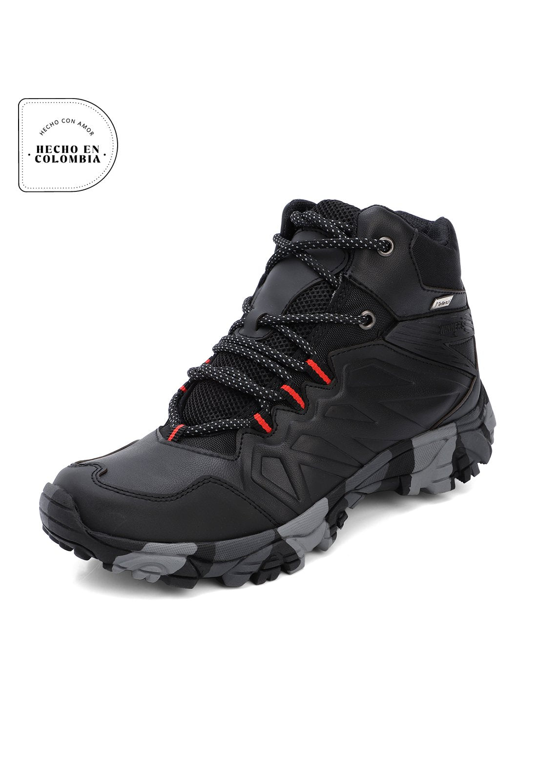 Bota Hombre Outdoor Negro Tellenzi 1264