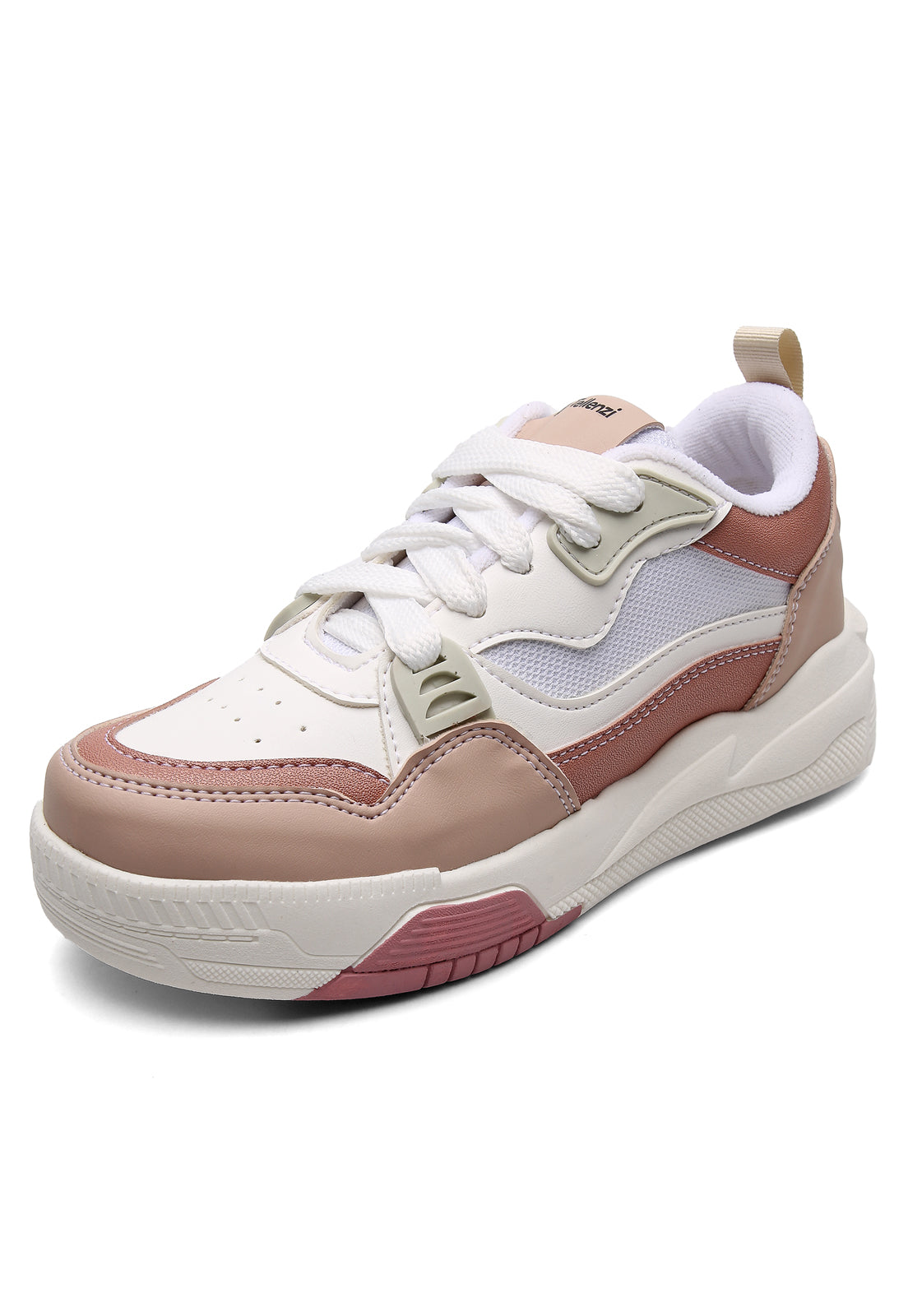 Tenis Sneakers Dama Marfil-Cocoa Tellenzi 150