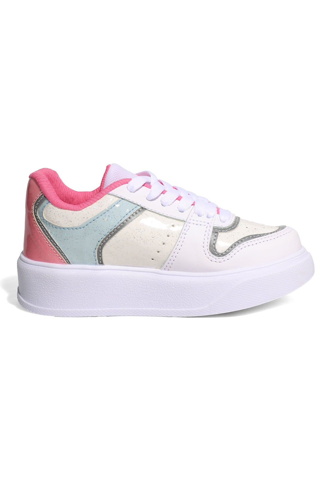 Tenis Infantil Blanco-Rosa Tellenzi 201