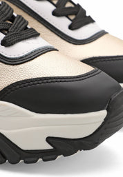 Tenis Dama Negro-Beige Tellenzi 4577