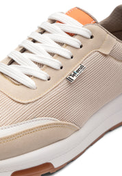 Tenis Hombre Beige-Naranja Tellenzi F-2945