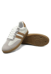 Tenis Hombre Blanco-Café Tellenzi 3980