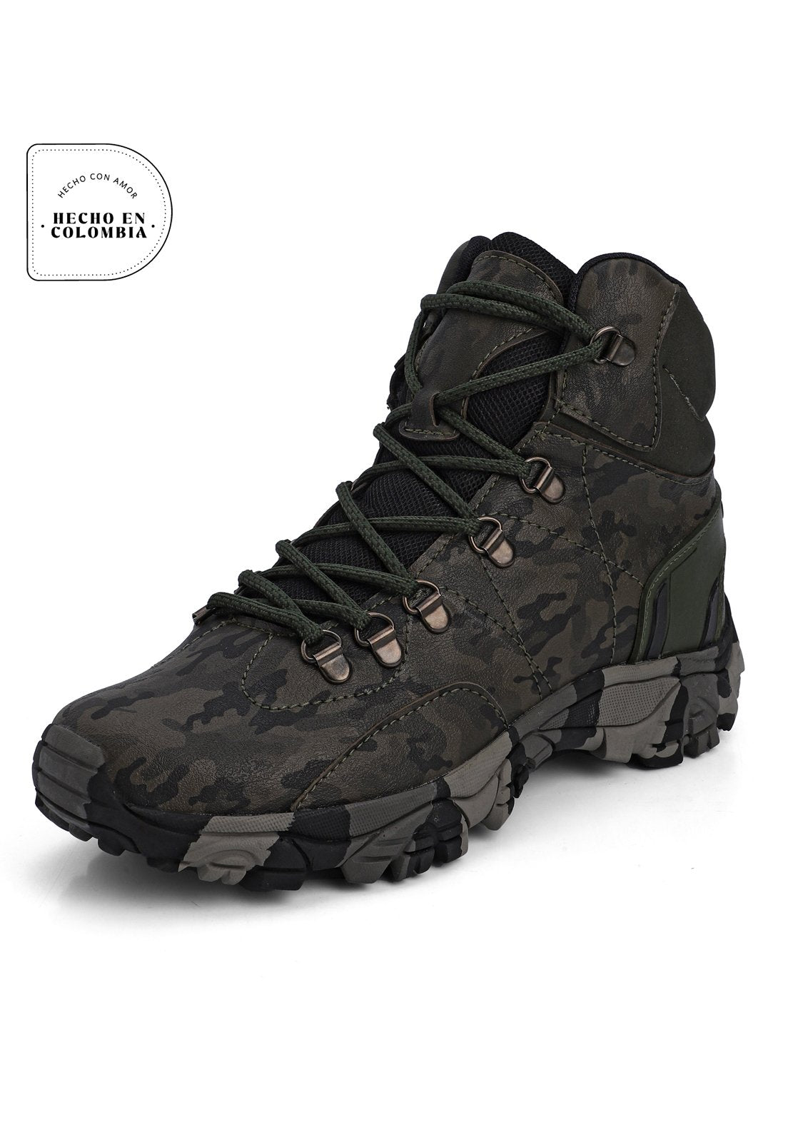 Bota Hombre Outdoor Verde Tellenzi 11200