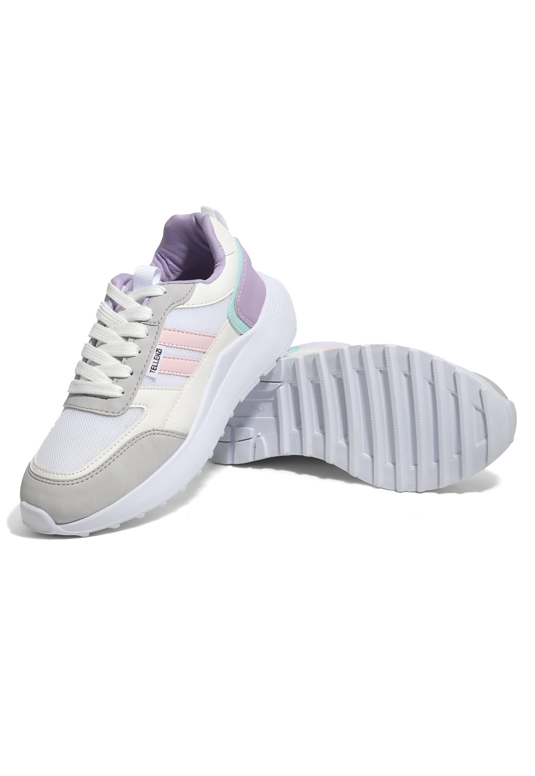 Tenis Dama Blanco-Lila Tellenzi 539