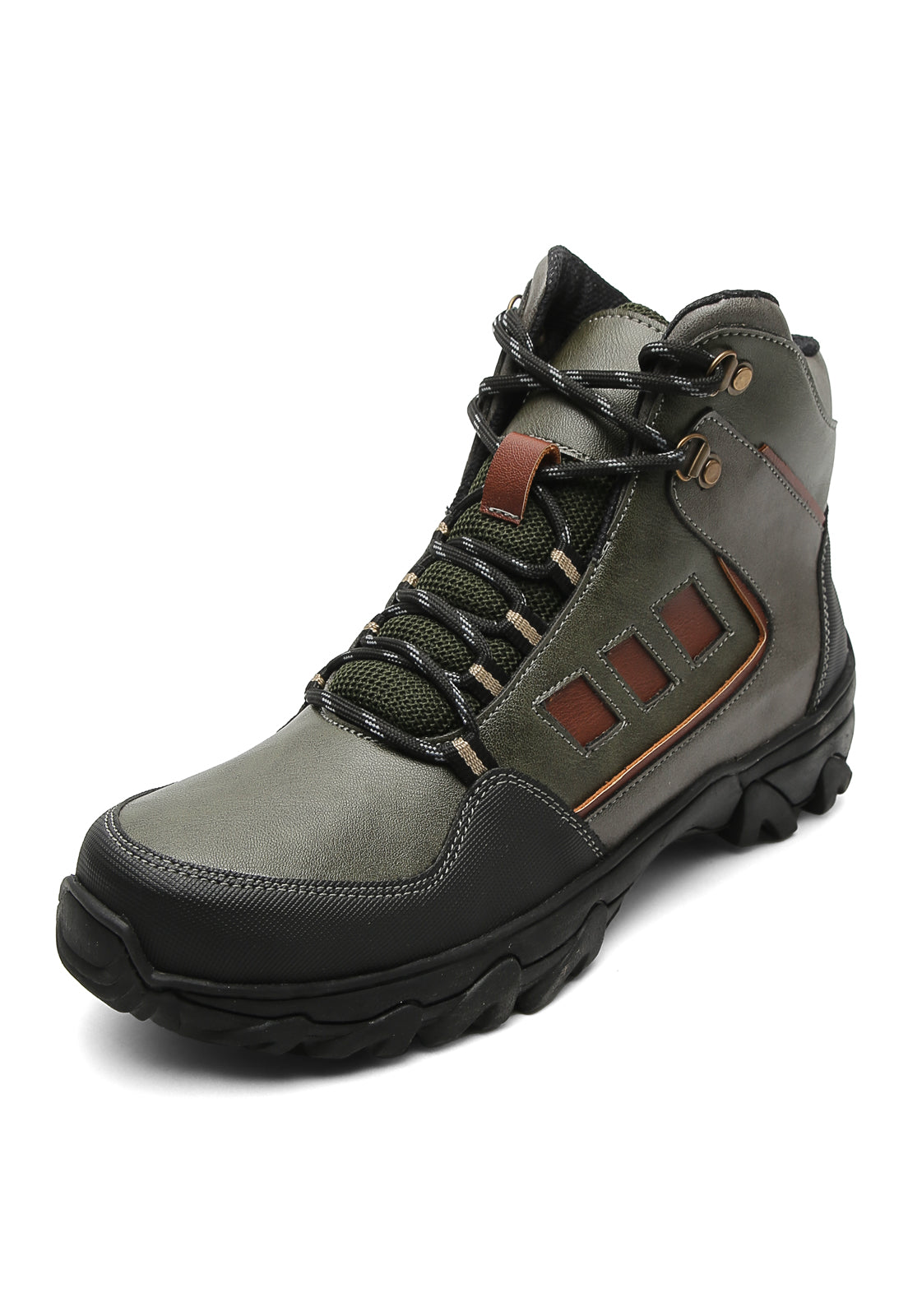 Botas Hombre Outdoor Verde Tellenzi 4601