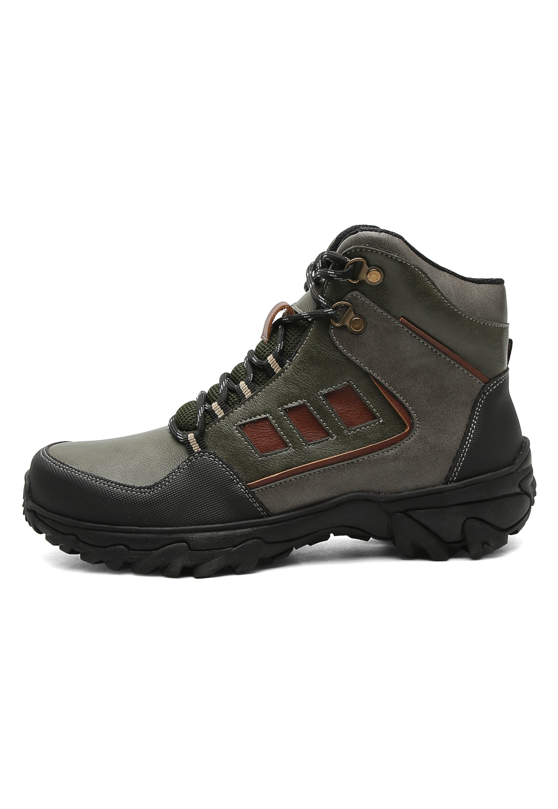 Botas Hombre Outdoor Verde Tellenzi 4601