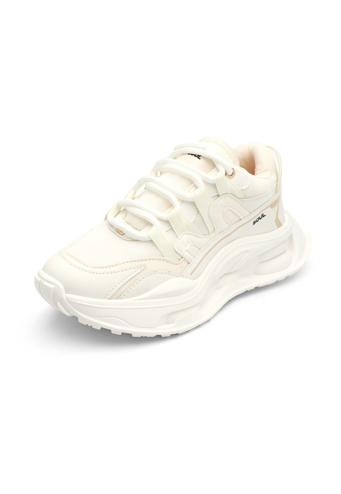 Tenis Sneakers Dama Crema Tellenzi D602