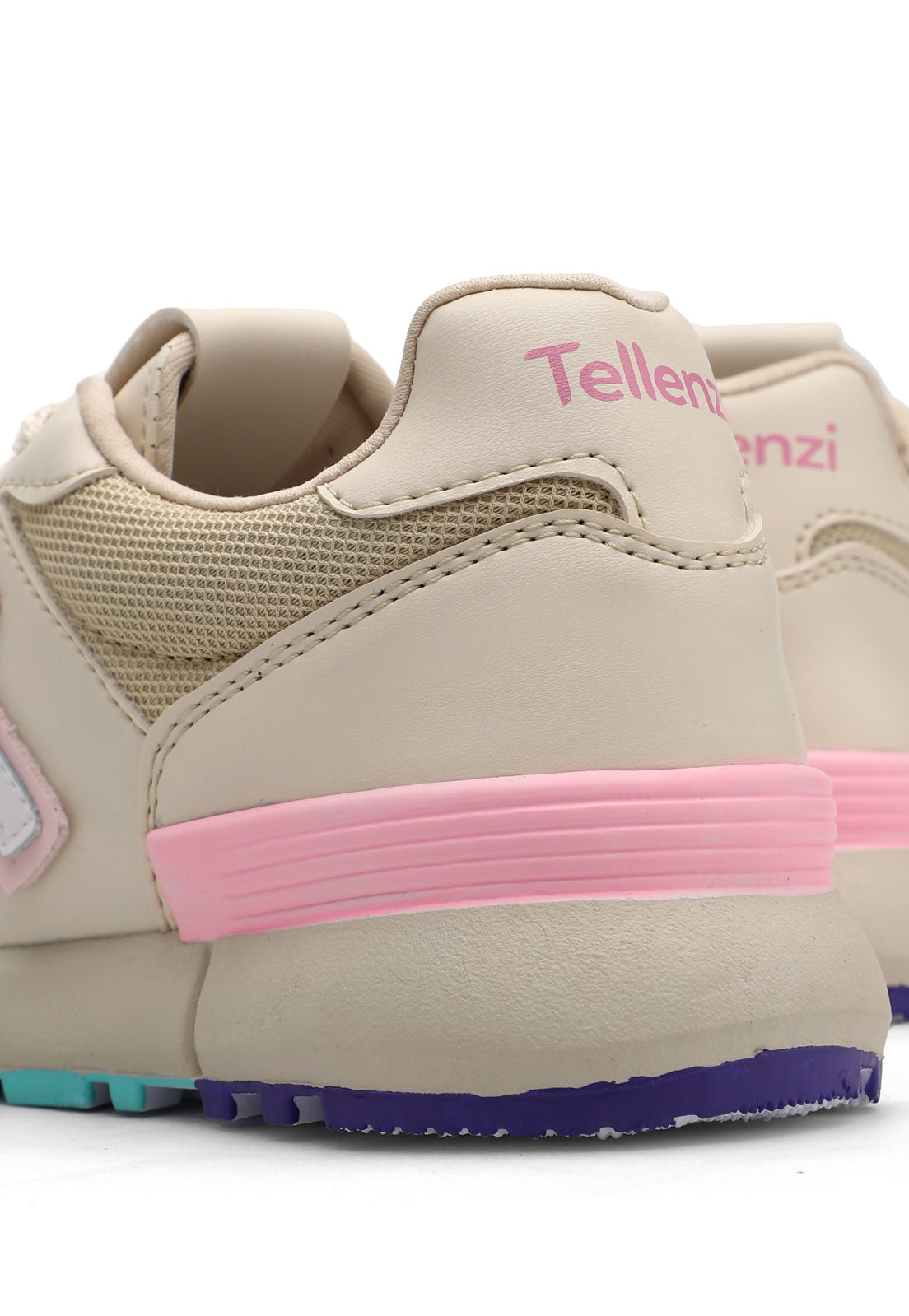 Tenis Dama Beige*Rosado Tellenzi 4844