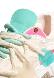 Tenis Dama Crema-Menta Tellenzi D651