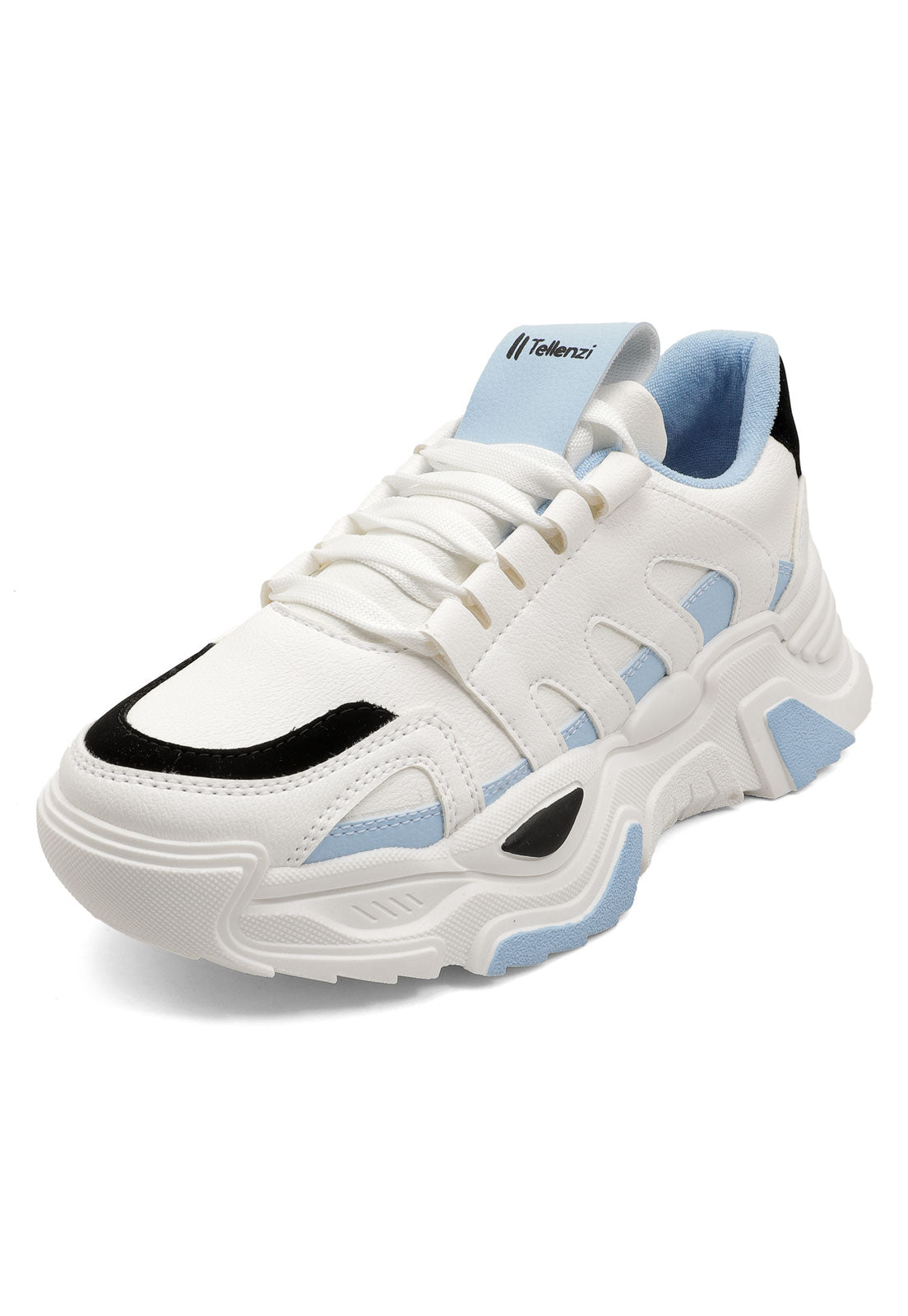 Tenis Mujer Blanco-Cielo Tellenzi 5017