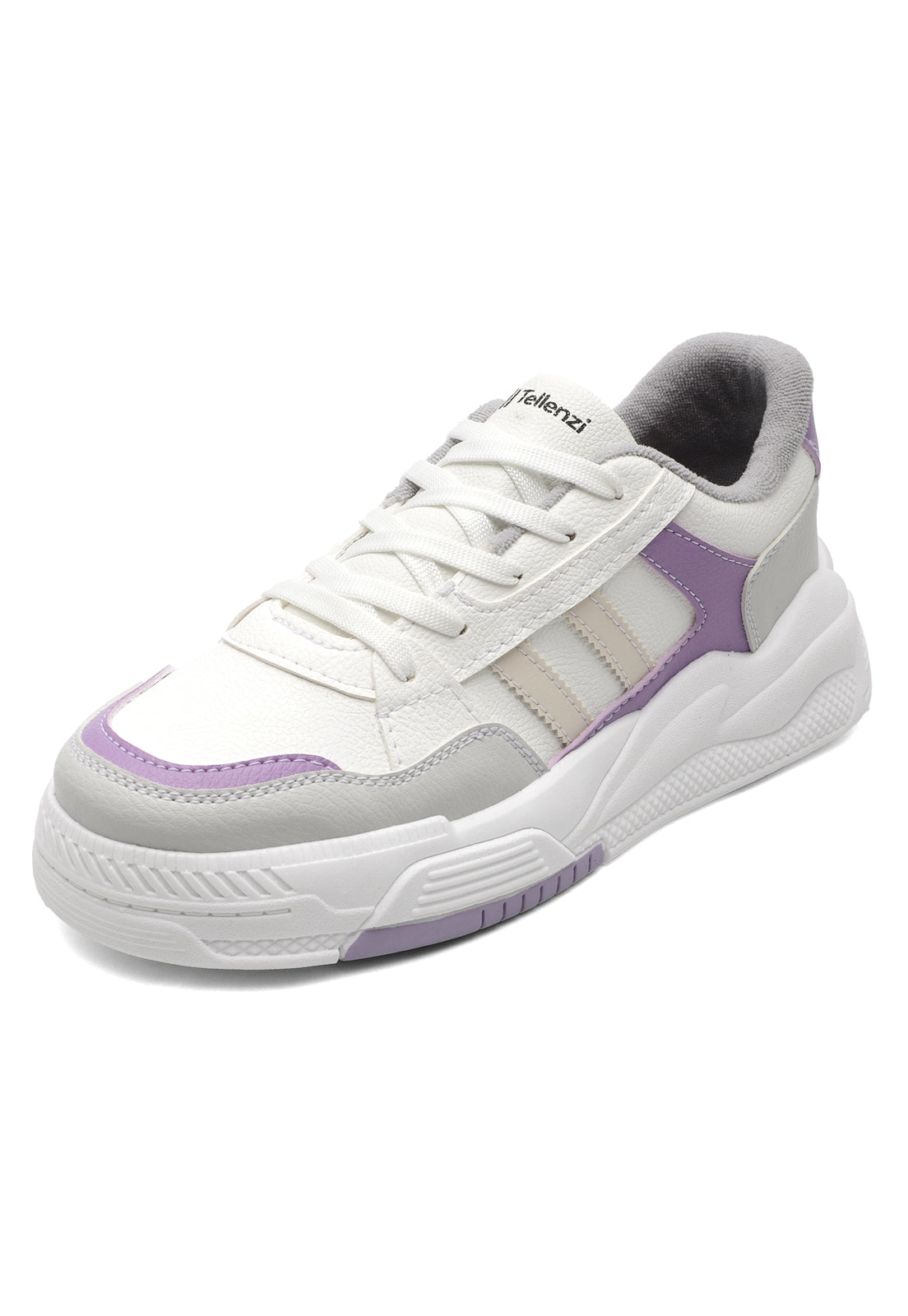 Tenis Dama Blanco-Lila Tellenzi 5038