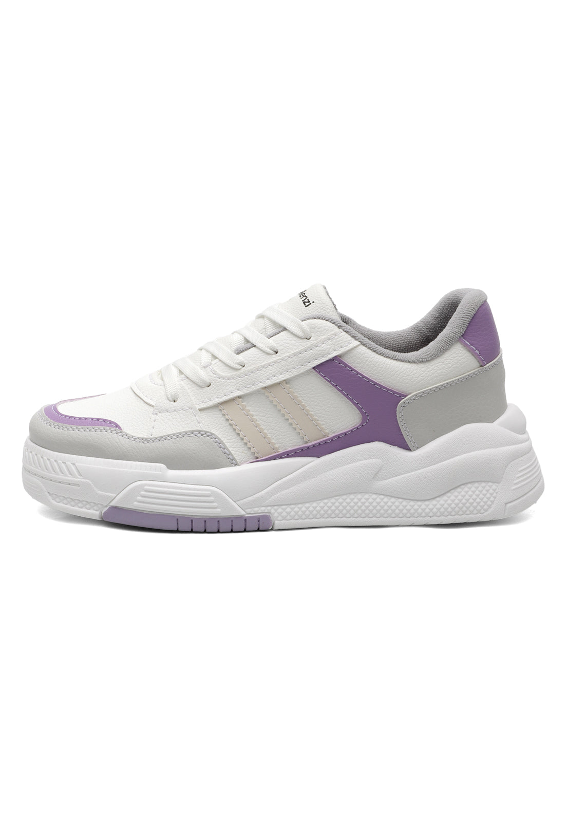 Tenis Dama Blanco-Lila Tellenzi 5038