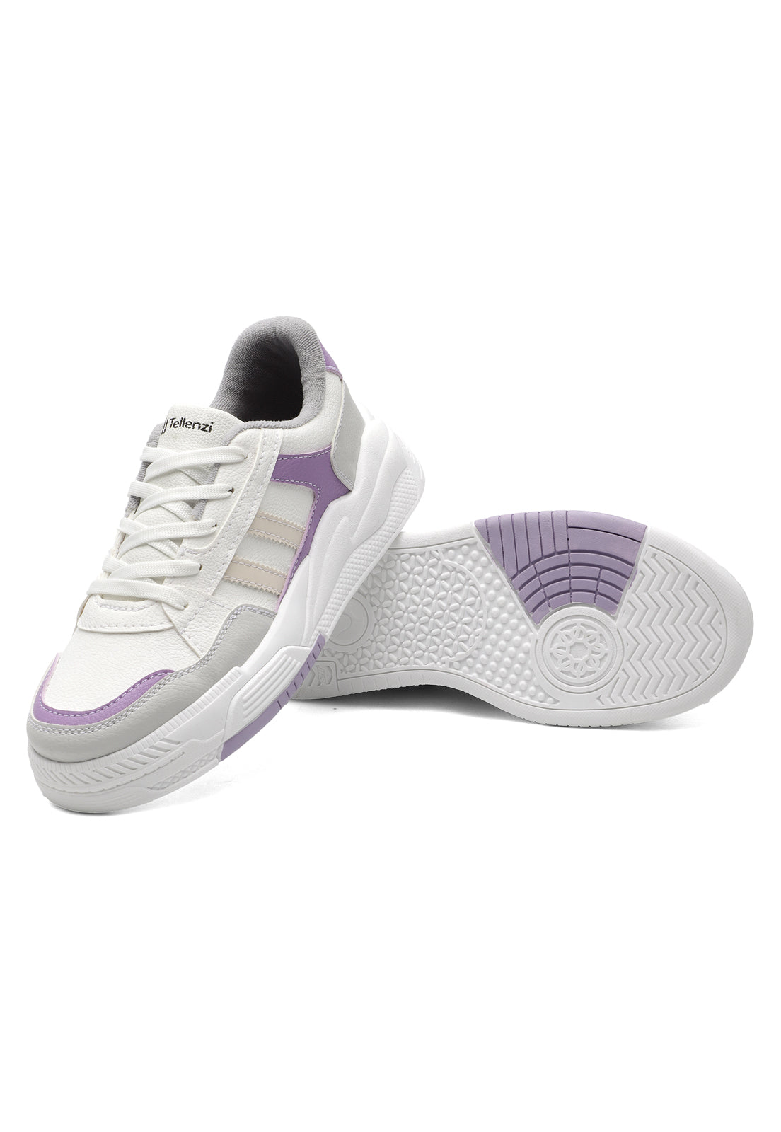 Tenis Dama Blanco-Lila Tellenzi 5038