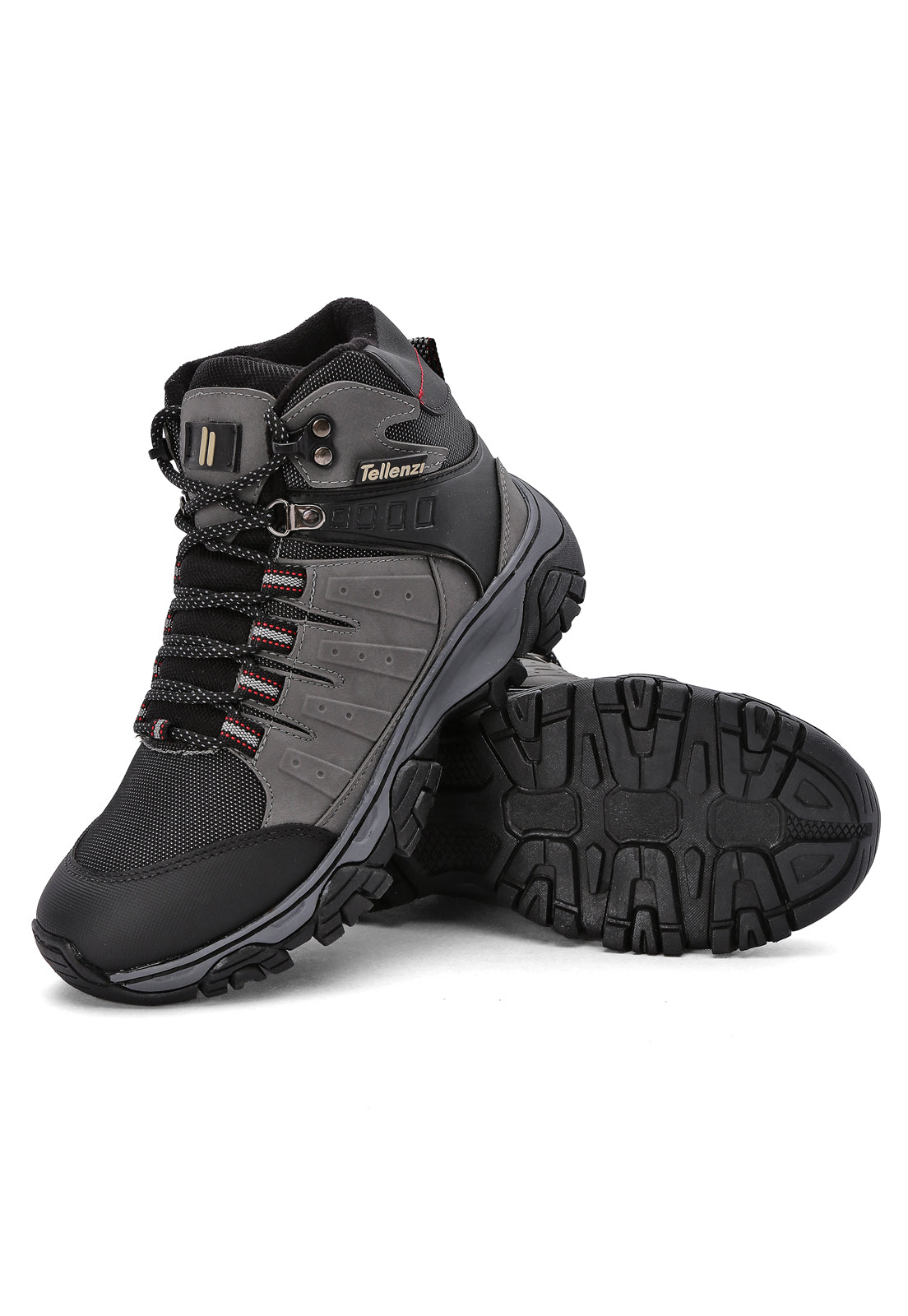 Bota Outdoor Hombre Negro-Gris tellenzi 7-212