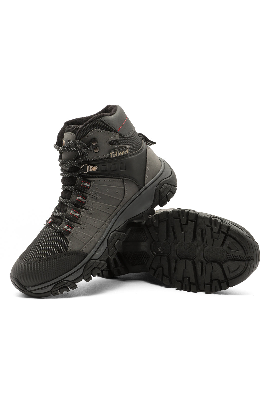 Bota Outdoor Hombre Negro-Gris tellenzi 7-212