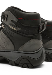 Bota Outdoor Hombre Negro-Gris tellenzi 7-212
