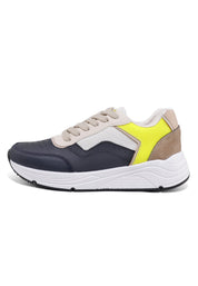 Tenis Dama Azul-Beige Tellenzi A-111