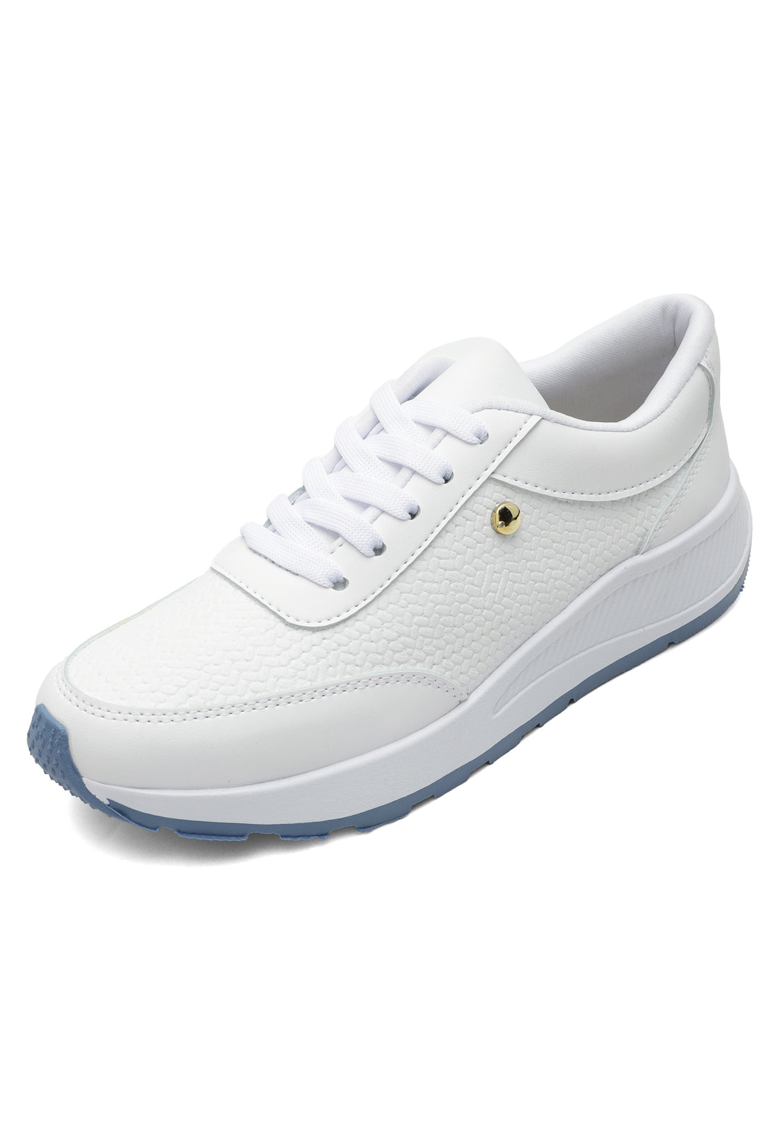 Tenis Sneakers Dama Blanco-Azul Tellenzi G-45