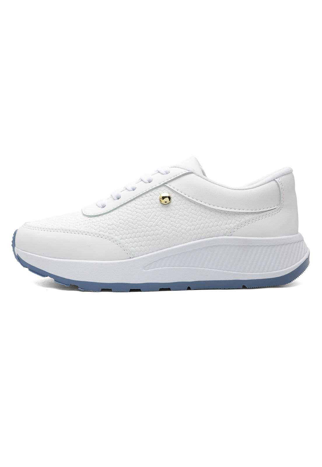 Tenis Sneakers Dama Blanco-Azul Tellenzi G-45