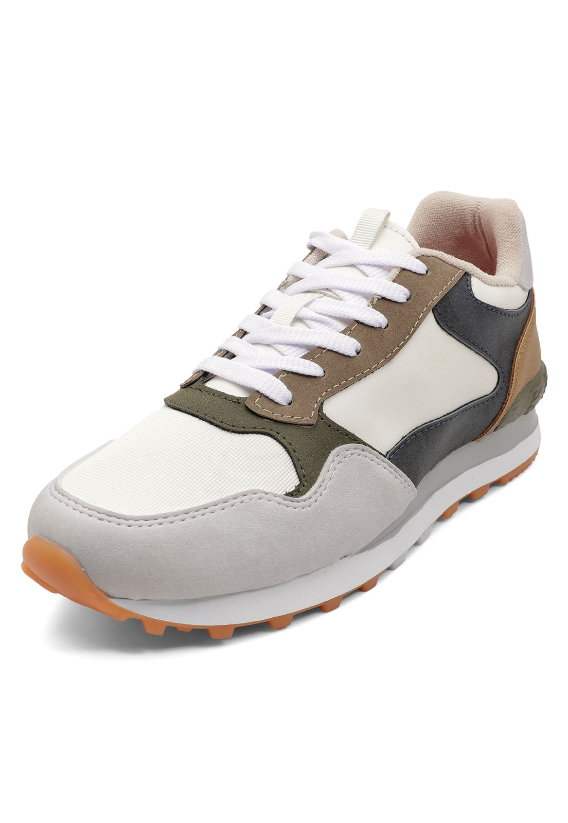 Tenis Hombre Blanco-Gris Tellenzi 606