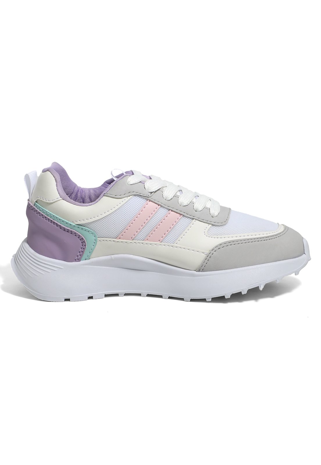 Tenis Dama Blanco-Lila Tellenzi 539