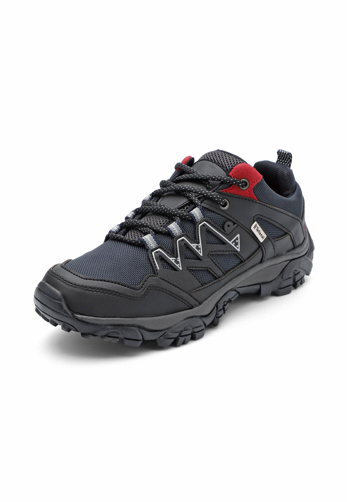Zapato Hombre Outdoor Negro-Rojo Tellenzi 2309