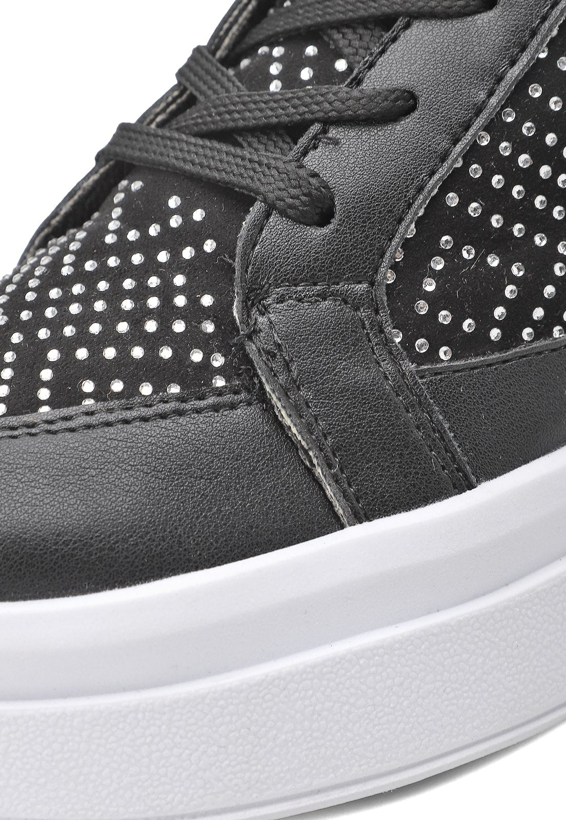 Tenis Tipo Botin Dama Negro Tellenzi 1032