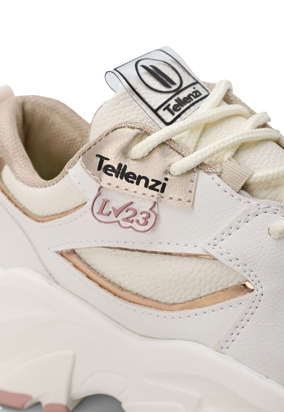 Tenis Sneakers Dama Crema Tellenzi 118