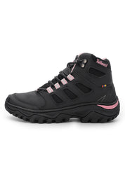 Bota Outdoor Mujer Negro-Rosa tellenzi 7-1002