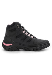 Bota Outdoor Mujer Negro-Rosa tellenzi 7-1002